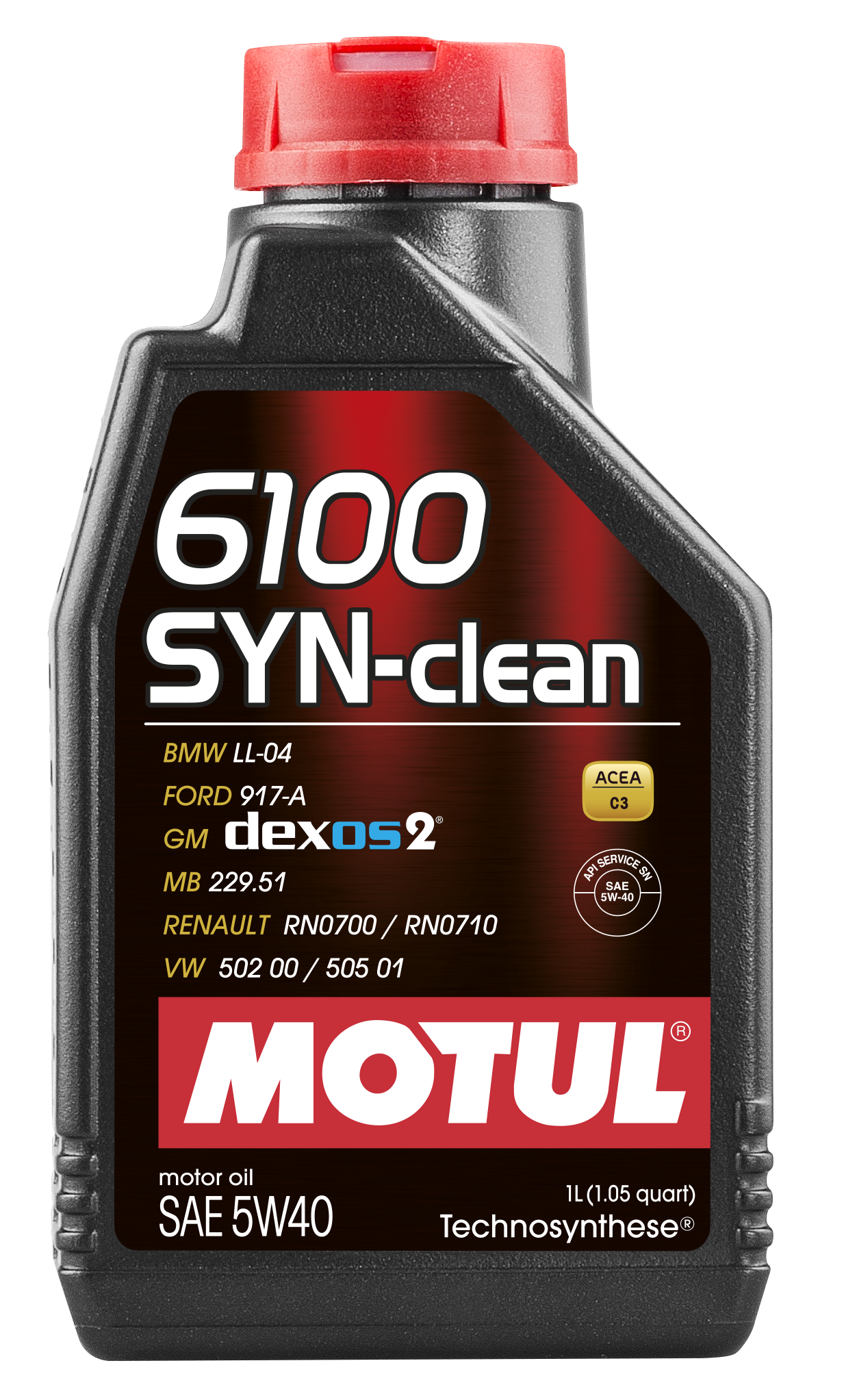 MOTUL 6100 SYN-CLEAN 5W40 - 1L - Technosynthese Oil
